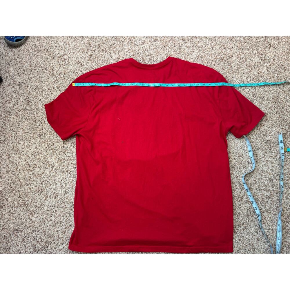 Peanuts Snoopy Christmas Wreath Red T-Shirt Mens 3XL Graphic Tee Holiday - Picture 4 of 7